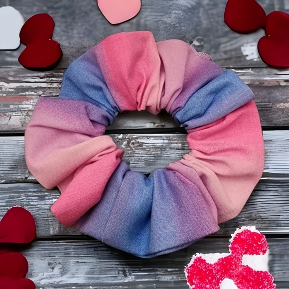 Cotton Candy Colorful Scrunchie - Picture 5 of 15
